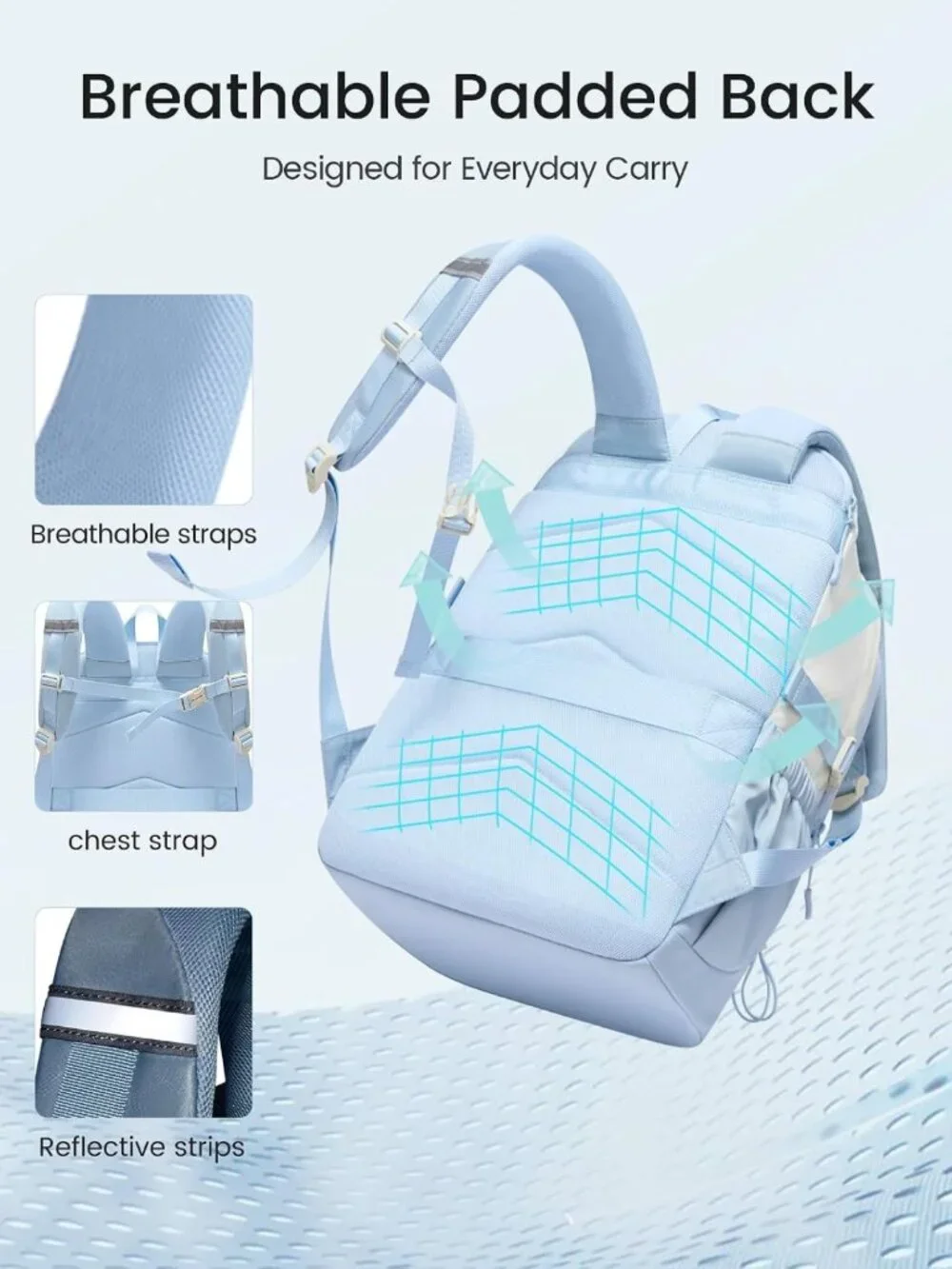 Cute School Backpack for Teen Girls, Stylish Bookbag for Students, Durable